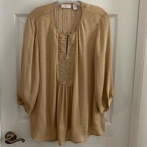 Vintage Chicos size 1 Tan Blouse